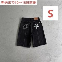 corteiz カーゴパンツ ハーフパンツ ブラック＆ブラック Mサイズ