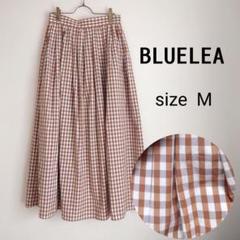 【美品】 BLUELEA　フレアスカート　ギンガムチェック　Mサイズ