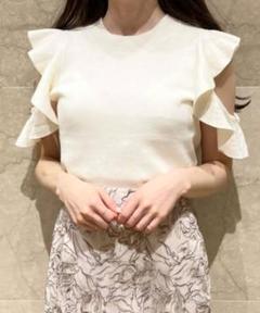 Sustainableフリルニットプルオーバーのサムネイル