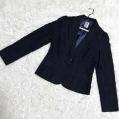 【MICHEL KLEIN】テーラードジャケット　良品　上品　ブラック（38）