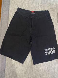 フューチュララボラトリーズ　futura ロゴ デニムショートパンツ 2025年最新】FUTURA LABORATORIES ショートパンツ・ハーフパンツ