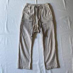 最終値下げ！！美品！！A.F ARTEFACTアーティファクトサルエルパンツ A.F ARTEFACT FLARE LONG PANTS / HI STRETCH DENIM (BLACK)の