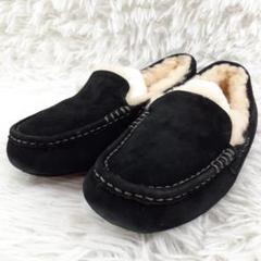 美品 25㎝◎UGG アグ ANSLEY アンスレー ファーモカシン スウェード