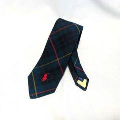 【Ralph Lauren】希少USA製80s~タータンチェック柄ウールネクタイ
