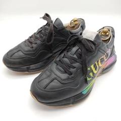 【完売必至】グッチ■スニーカー レインボーグリッターロゴ グッチ スニーカー ローカット LIBERTYコラボ テニス1977 花柄