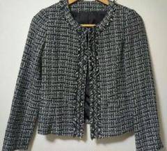 Quatre melange ノーカラー　ジャケット　キャトルメラージュ Quatre melange