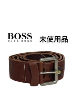 ★未使用品★ITALY製★HUGO BOSS★レザーベルト★本革★128cm★のサムネイル
