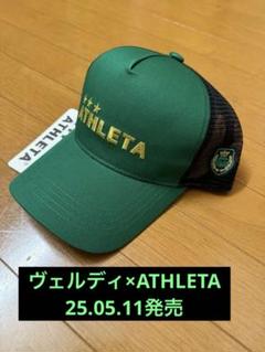 新品完売ATHLETAアスレタ×東京ヴェルディ メッシュキャップブラック