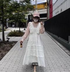 ワンピース TreatUrself cotton lace tiered one piece TreatUrself cotton lace tiered one piece - メルカリ