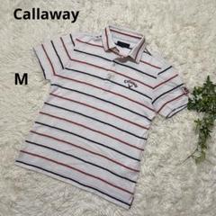 Callaway ボーダーゴルフポロシャツ Mサイズ