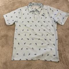 PUMA ストライプ ポロシャツ XL
