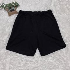GU【S】メンズ ショートパンツ 黒 スポーツ 吸汗速乾 ウエストゴム 部屋着
