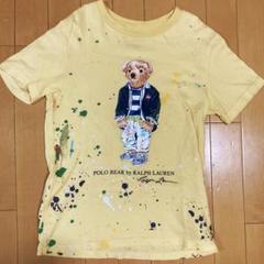 新品 ポロ ラルフローレン ポロベア 半袖Tシャツ 160 LG ペイント 新品 ポロ ラルフローレン ポロベア 半袖Tシャツ 160 LG