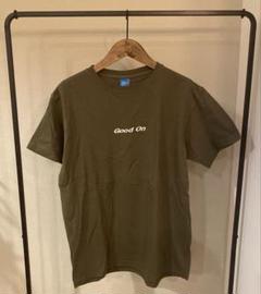 GOOD ON グッドオン ロゴ刺繍Tシャツ Mサイズ オリーブ