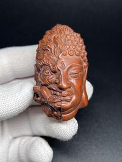 ヨガ 女の子 黄楊木 木彫 工芸品 置物 精密細工 黄楊の木彫りの実木の家の装飾、琵琶の天女の置物