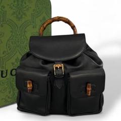 【極美品】 GUCCI グッチ リュック バックパック バンブー レザー 黒 楽天市場】gucci バンブー バックパック リュック レザー 黒の通販