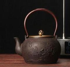 【手作り】 鋳鉄 鉄瓶 やかん ティーポット 日式 精巧なつまみ