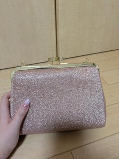 FURLA ピンク グリッター クラッチバッグ