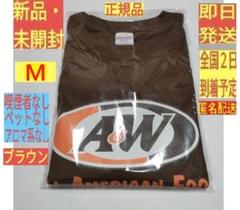［新品・未開封］ Ｍ ブラウン 正規品 Ｔシャツ ロゴ 純正品 A&W 沖縄のサムネイル
