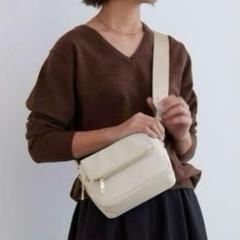 【極美品】TOPKAPI クリュ　ナイロン コンビ フラップ ショルダー バッグ