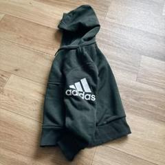 adidas アディダス パーカーキッズ　110cm カーキー