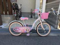 【6/18まで出品】幼児用自転車 ピンク プリンセス 18インチ　ヘルメット付き Amazon.co.jp: アイデス プリンセス ゆめラブS 18インチ＜完成