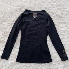 マークアンドロナ ロングTシャツ 長袖 シャツ ゴルフウェア 黒 S マクロナ