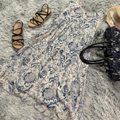 【11】ARTISAN ♡ アルチザン 日本製　ロングワンピース 花柄 シルク