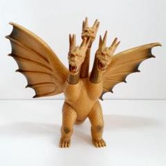 1984年　日本製　キングギドラ ゴールド フィギュア BANDAI ソフビ【訳あり☆お買い得】 キングギドラ1984(ゴールド