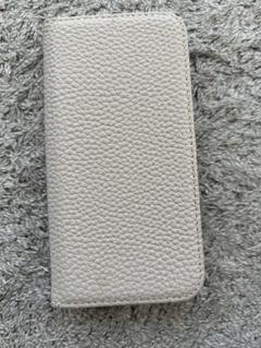 手帳型iPhone14ケース ライトグレー