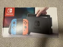 美品　Nintendo Switch 本体 青/赤 付属品完備