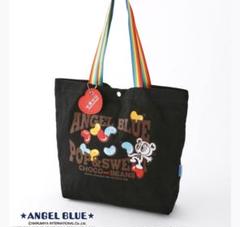 ＡＮＧＥＬ　ＢＬＵＥ　チャーム付トートバック　３６×４４×３３×１２㎝ ブラック