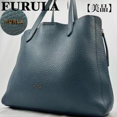【美品】 GRACE トートバッグ 現行ロゴ シボ革 肩掛け 拡張 バイカラー