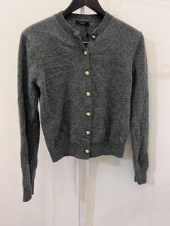 新作 Massimo Dutti ブラックニット フリル ピンクゴールドラメ トップス