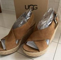 ▽ 未使用品UGG ウェッジソールサンダル スウェード 25cm - メルカリ