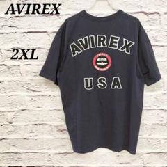 R5138 アヴィレックス 【2XL】 大きいサイズ 半袖Tシャツ ロゴプリント