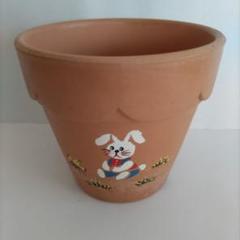 透かし陶器大鉢と黄色うさぎ大鉢・未使用品 wood-itsuki_737-943