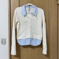 Layered Cable Knit Cardigan - メルカリ