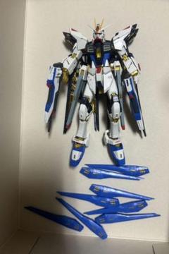 塗装完成品 RG フリーダムガンダム ジャンク品 塗装完成品 RG ストライクフリーダムガンダム 光の翼 オリジナル