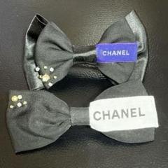 【大人可愛い♡】CHANEL リボン バレッタ ココマーク 即決】 CHANEL シャネル ココマーク ボウバレッタ リボンバレッタ