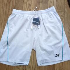 YONEX ハーフパンツ Lサイズ ホワイト - メルカリ