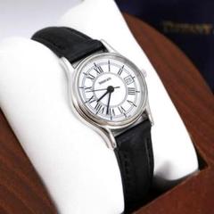 稼働 TIFFANY＆Co. 腕時計 クラシック デイト レザー 1833