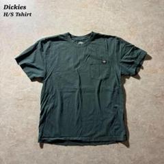 Dickies Tshirt H/S ポケT古着グリーンフェード美品 CBOY