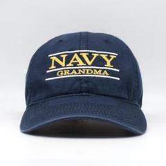 NAVY GRANDMA アメリカ 海軍 祖母 刺繍 キャップ 古着 ネイビー