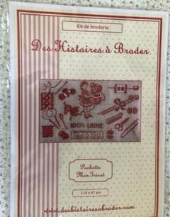 【クロスステッチ マルチケース】特別仕様❤︎薔薇ホック　ヴェロニク クロスステッチ マルチケース】特別仕様︎薔薇ホック ヴェロニク