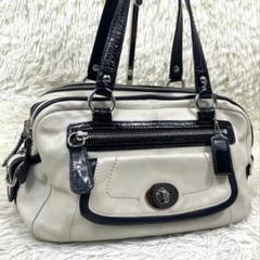 COACH コーチ ハンドバッグ ターンロック レザー 13382 ゴールド金具