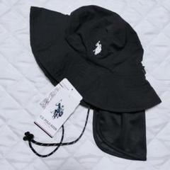 U.S. POLO ASSN. サンシェード付 日除け サファリハット ブラックのサムネイル