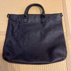 極美品　FURLA レア　ネイビー レザー トートバッグ　ビジネス 美品】⭐️フルラ FURLA⭐️ トートバッグ レザー ネイビー