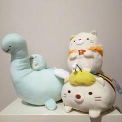 すみっコぐらし ぬいぐるみ3点セット とかげ ネコ 猫 ミツバチ 恐竜 カレー