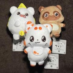 二尾の小狐てnこ いっしょにおすわりぬいぐるみ 3点セット
